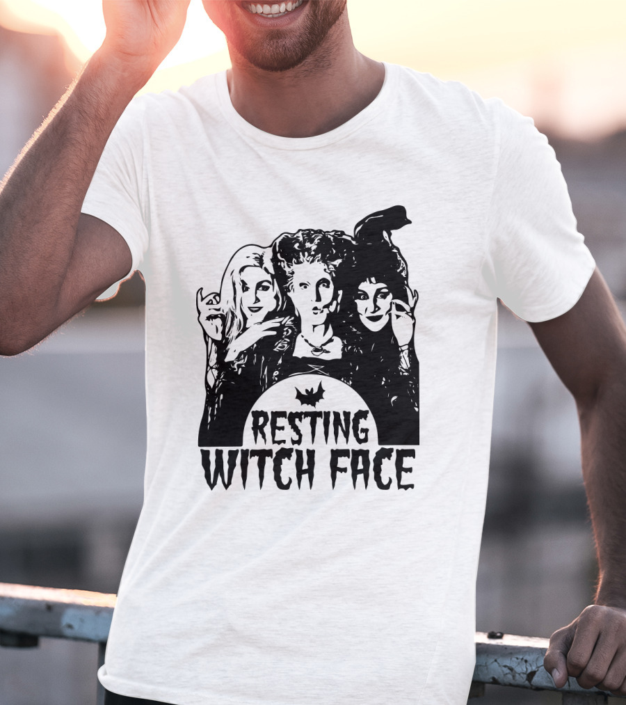 Resting Witch Face Sanderson Sisters Halloween Trio T-Shirt