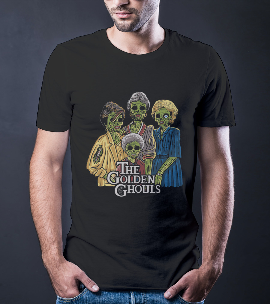 The Golden Ghouls Zombie Parody Featuring Iconic Quartet T-Shirt