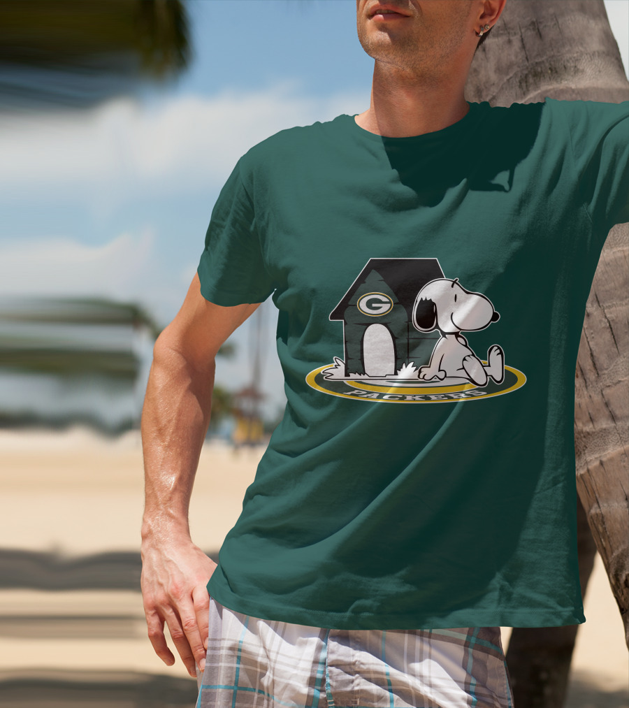 Green Bay Packers Football Fan Now And Forever Peanuts Snoopy T-Shirt