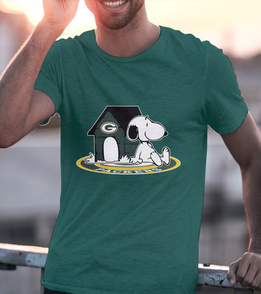 Green Bay Packers Football Fan Now And Forever Peanuts Snoopy T-Shirt
