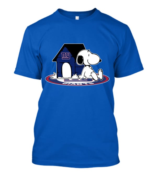 Snoopy New York Giants Football Fan Now And Forever T-Shirt