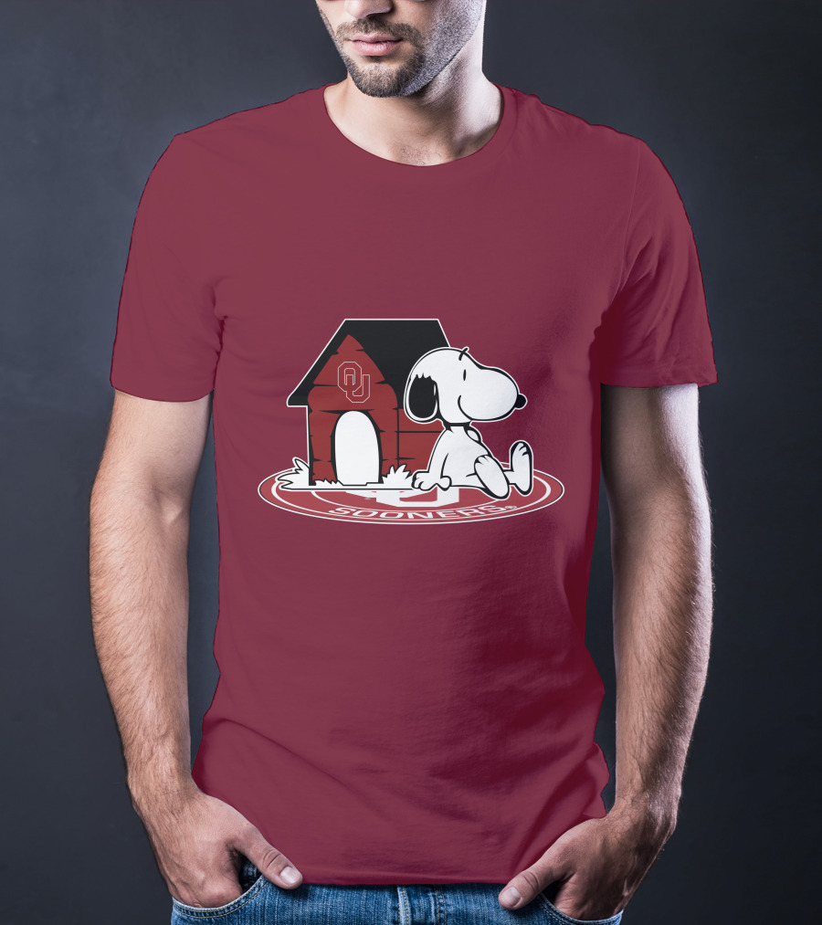 Snoopy Oklahoma Sooners Football Fan Now And Forever T-Shirt