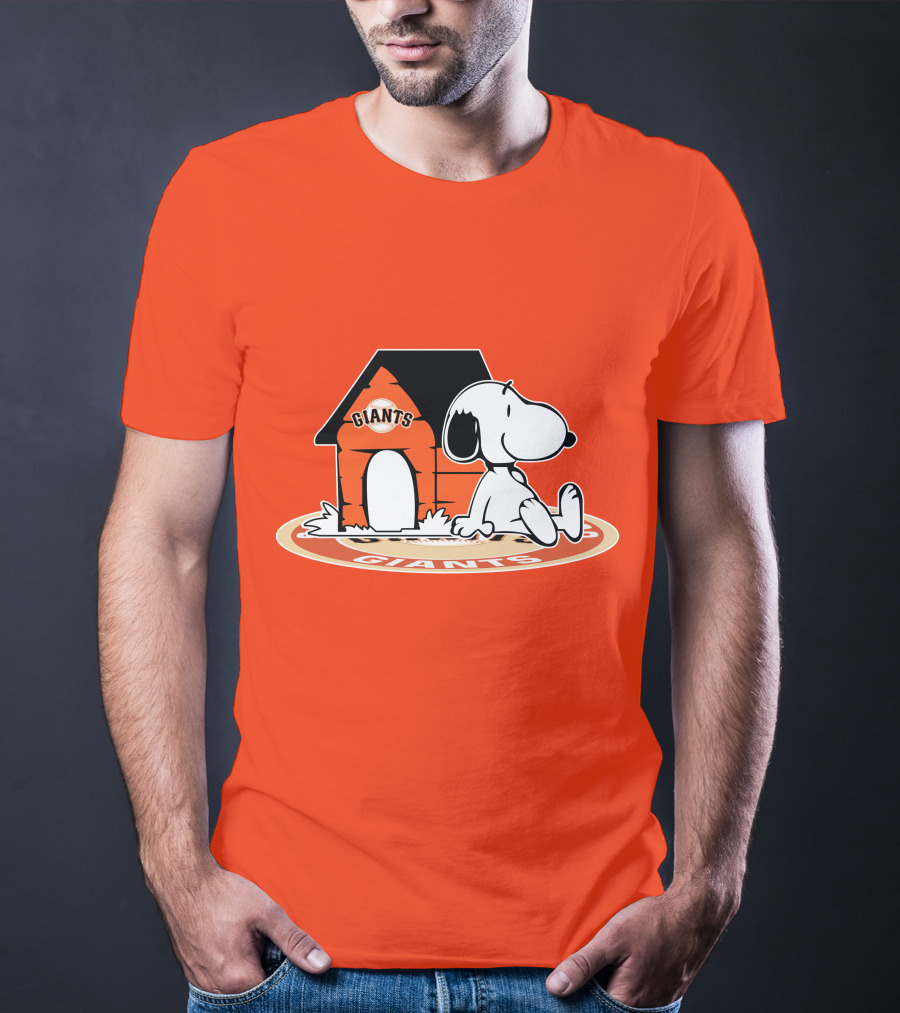 San Francisco Giants Fan Snoopy Baseball Now And Forever T-Shirt