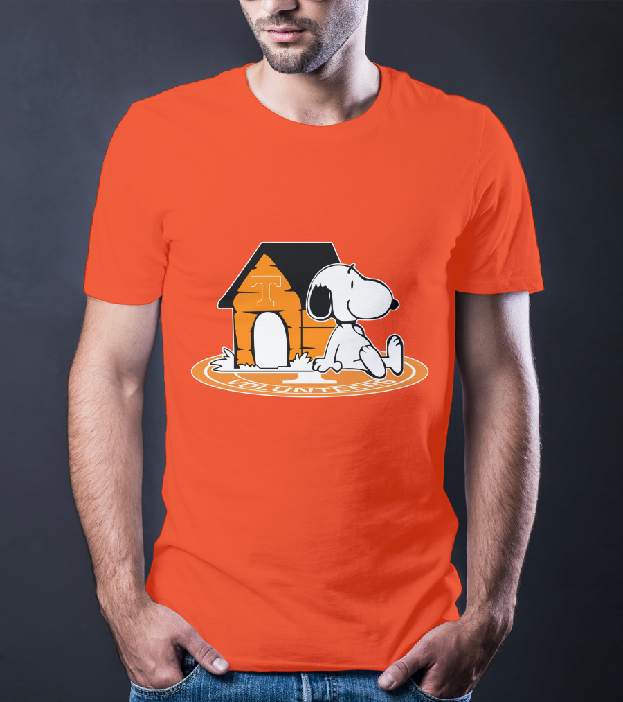 Tennessee Volunteers Football Snoopy Doghouse Fan Now And Forever T-Shirt
