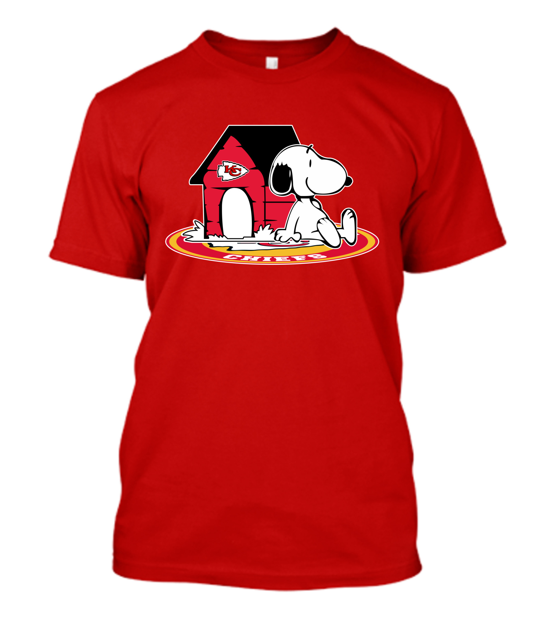 Kansas City Chiefs Snoopy Fan Now And Forever T-Shirt
