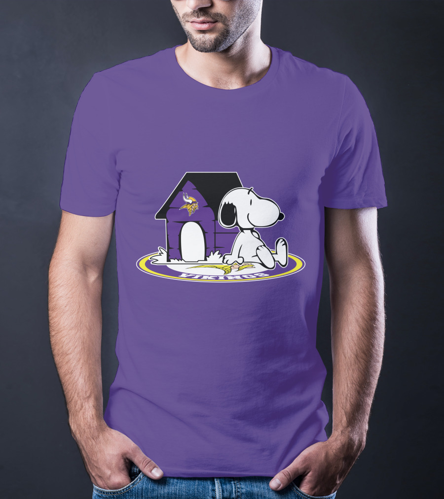 Snoopy Minnesota Vikings Football Fan Now And Forever T-Shirt