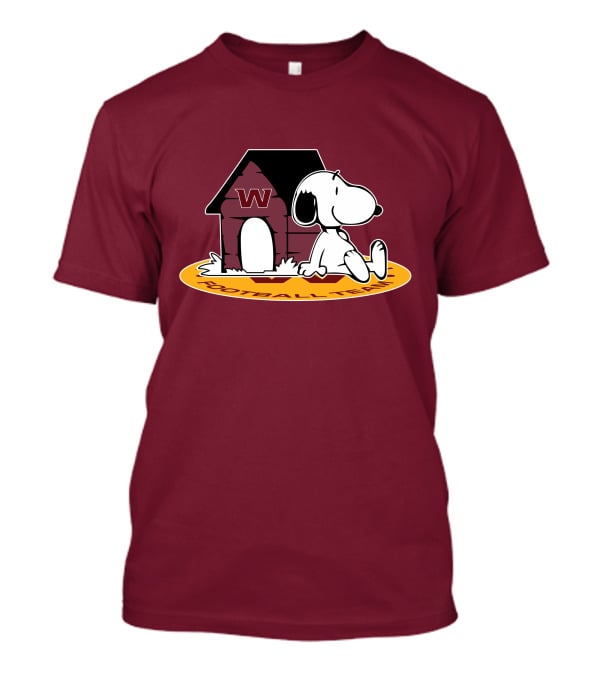 Washington Football Team Snoopy Doghouse Now And Forever T-Shirt
