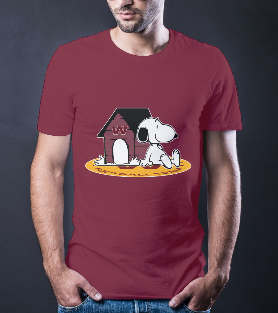 Washington Football Team Snoopy Doghouse Now And Forever T-Shirt