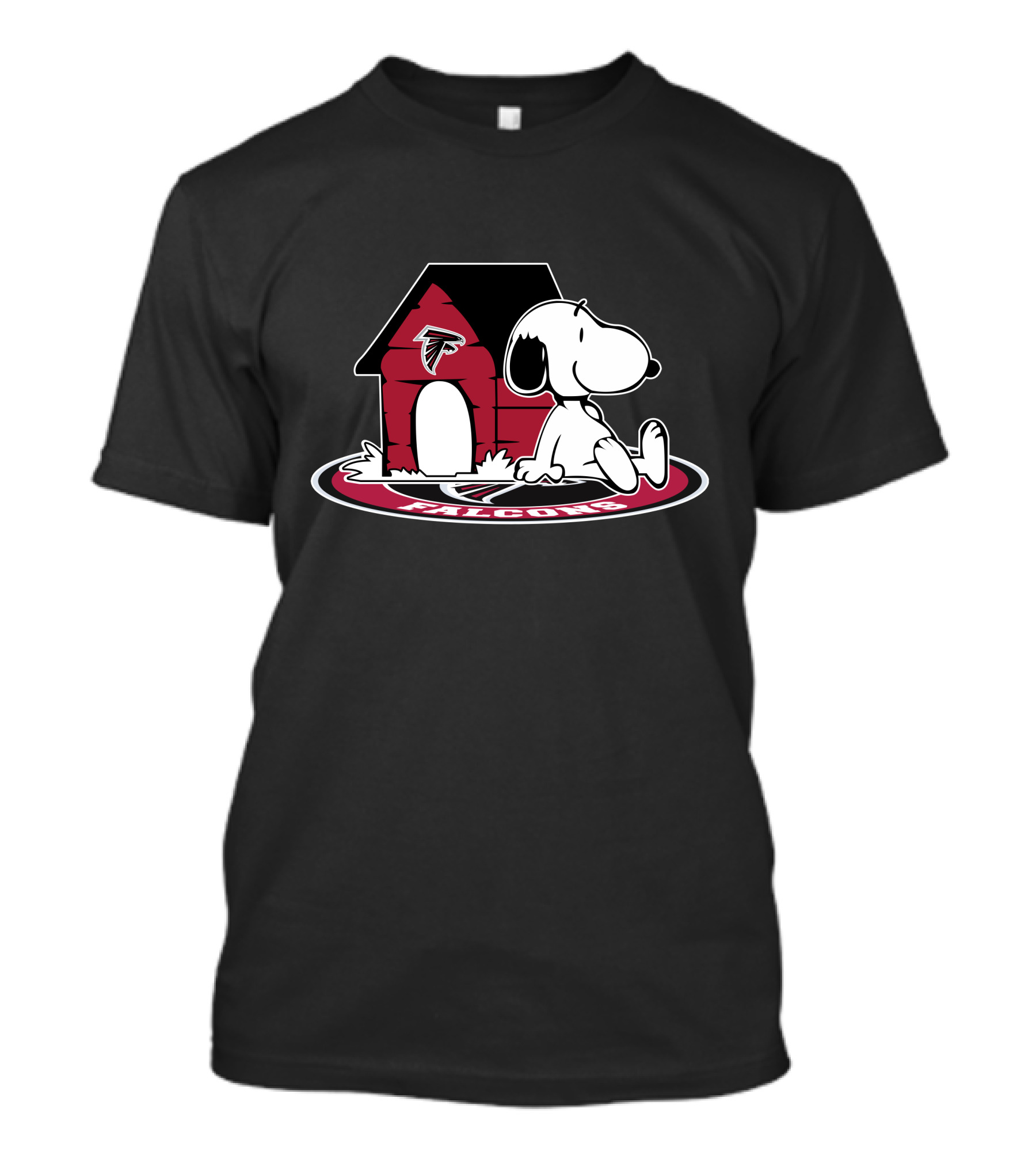 Atlanta Falcons Snoopy Doghouse Fan Forever T-Shirt