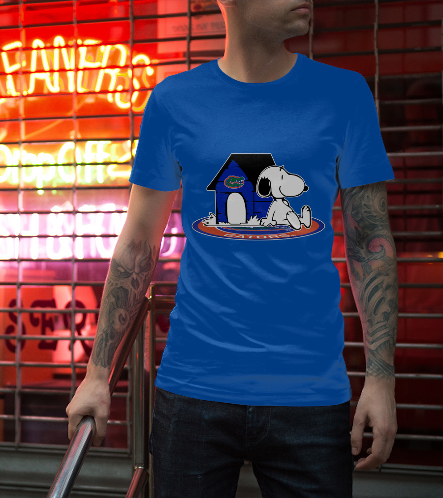 Florida Gators Fan Snoopy House Now And Forever T-Shirt