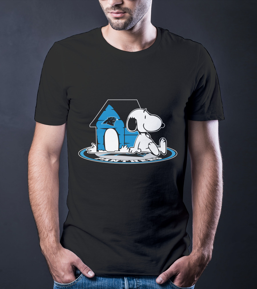 Carolina Panthers Snoopy Football Fan Now And Forever T-Shirt