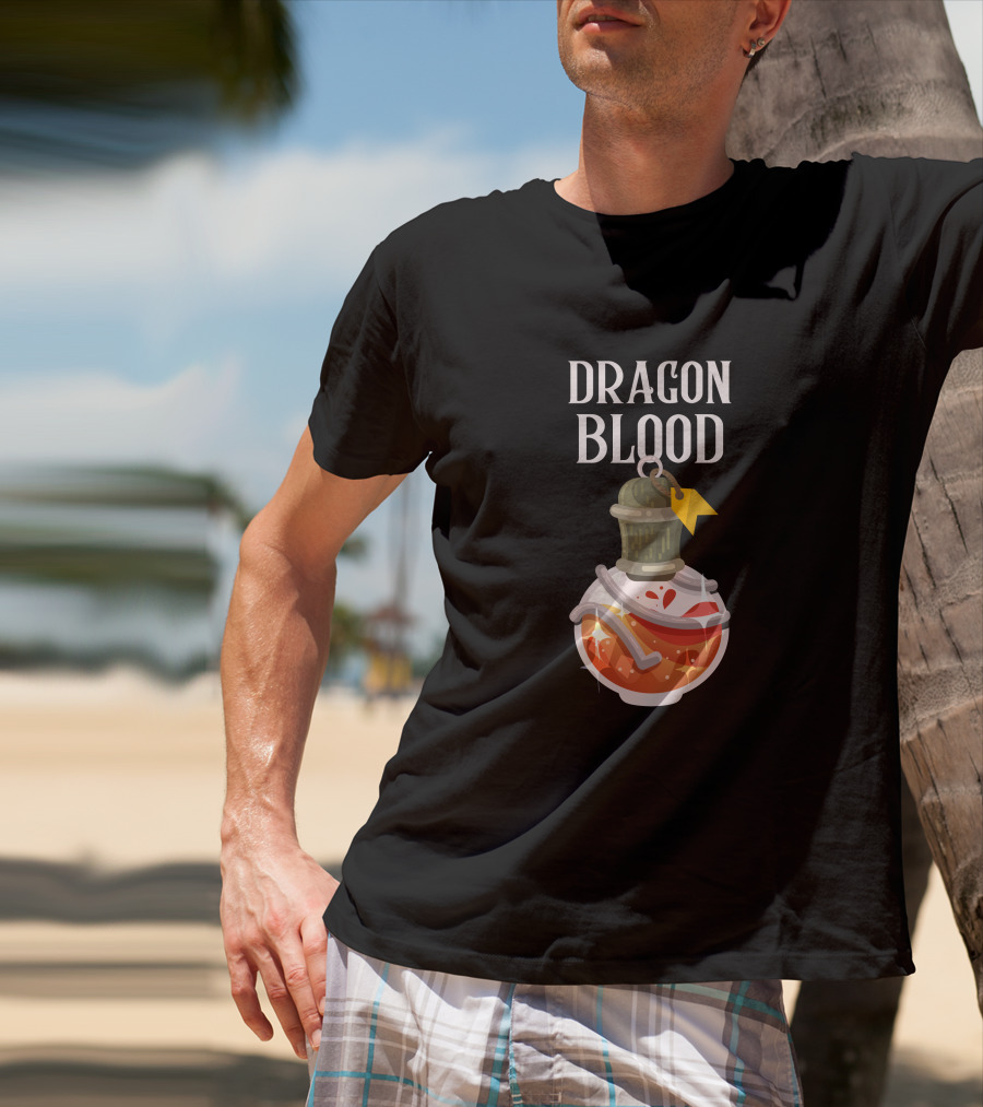 Dragon Blood Magic Potion Bottle T-Shirt