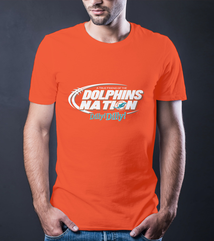 A True Friend Of The Dolphins Nation Dilly Dilly T-Shirt