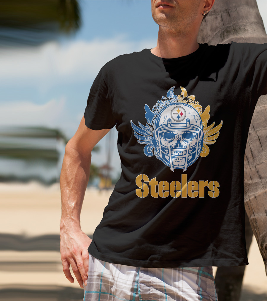 Pittsburgh Steelers Skull Steelers T-Shirt