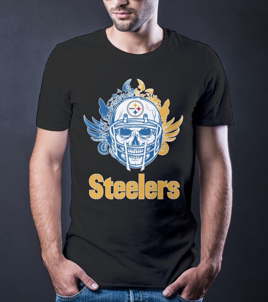 Pittsburgh Steelers Skull Steelers T-Shirt