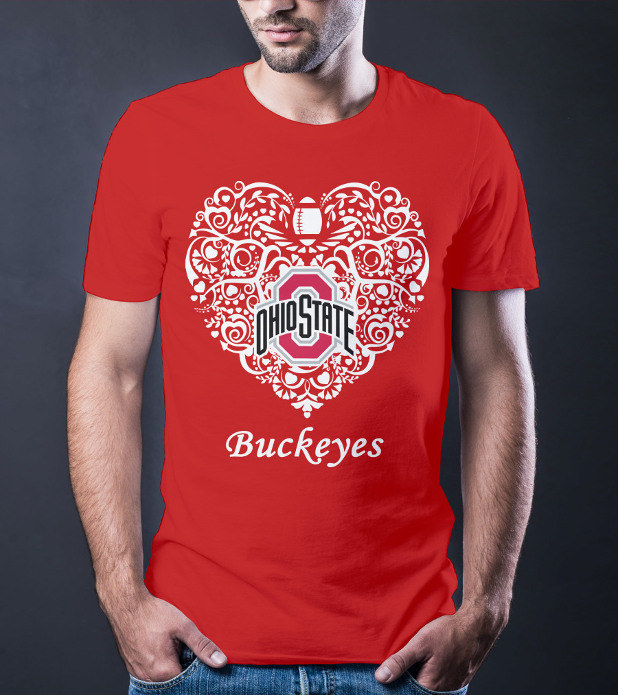 Ohio State Buckeyes Heart T-Shirt