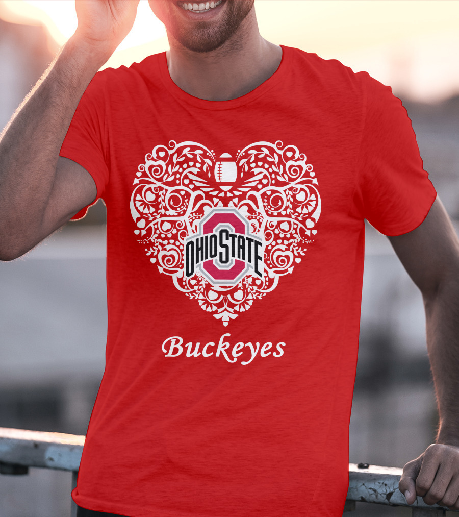 Ohio State Buckeyes Heart T-Shirt