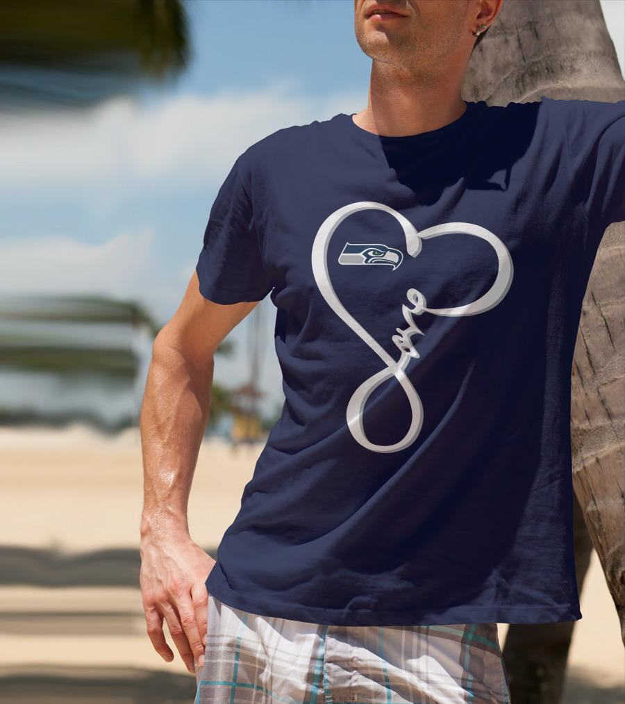 Seattle Seahawks Love Heart T-Shirt