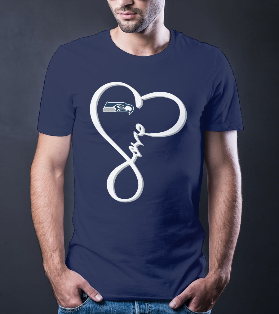 Seattle Seahawks Love Heart T-Shirt