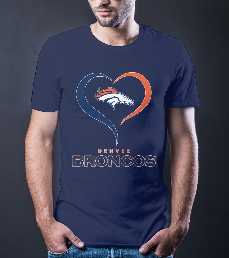 Denver Broncos Heart Logo In My Heart T-Shirt