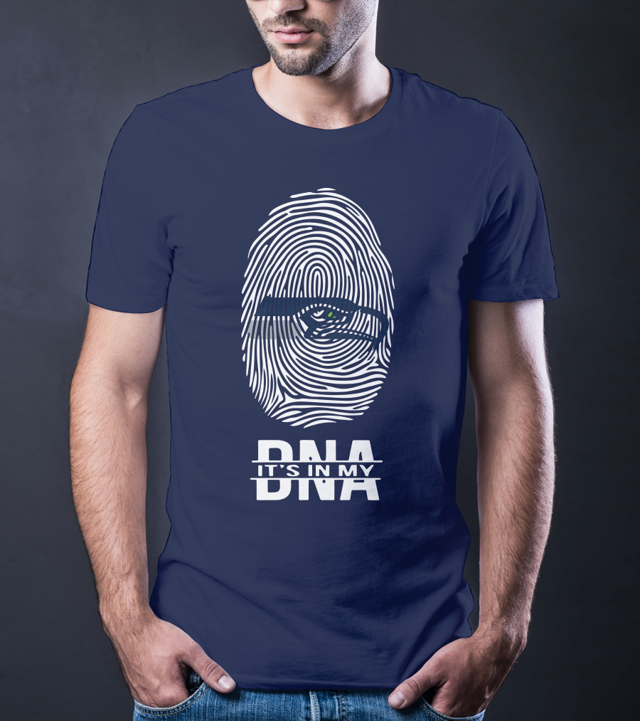 Seattle Seahawks Fingerprint It's In My DNA T-Shirt