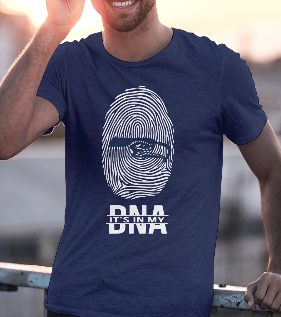 Seattle Seahawks Fingerprint It's In My DNA T-Shirt