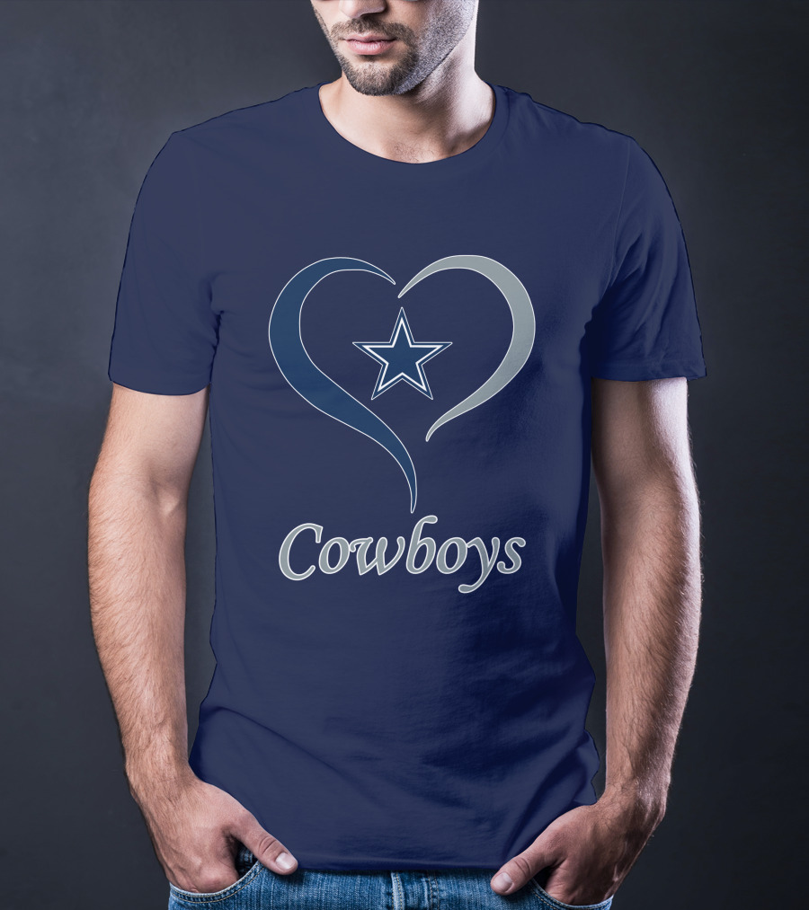 Cowboys Star Heart T-Shirt