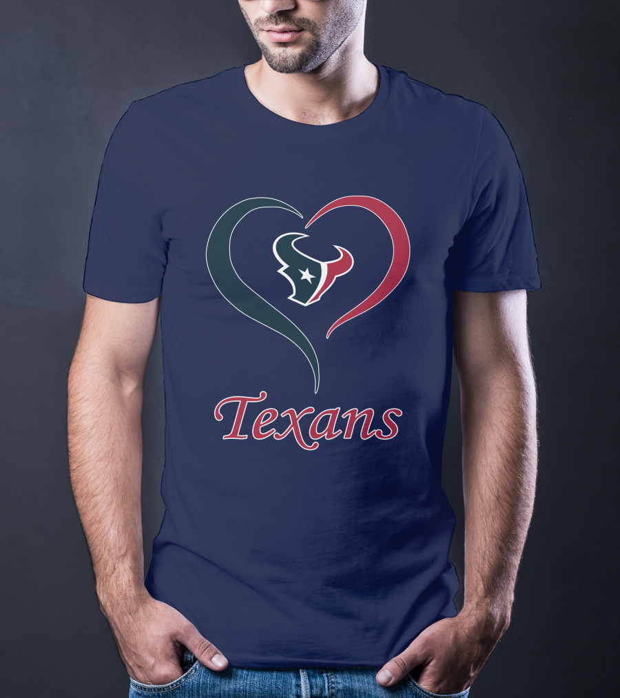 Houston Texans Heart Logo Texans T-Shirt