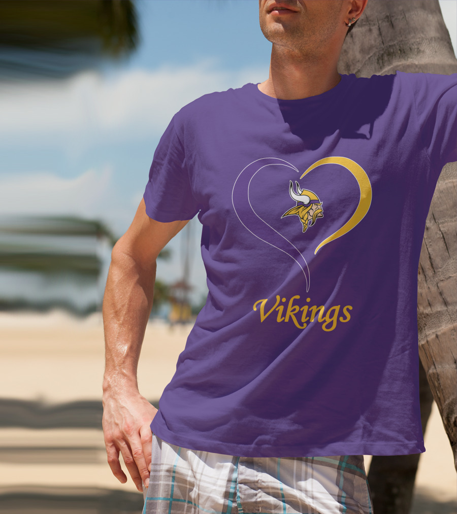 Minnesota Vikings Heart Logo In My Heart T-Shirt
