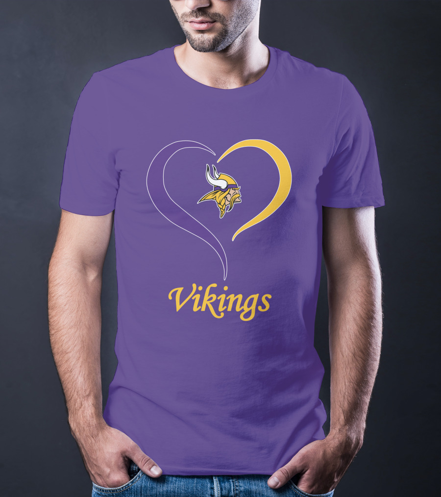 Minnesota Vikings Heart Logo In My Heart T-Shirt