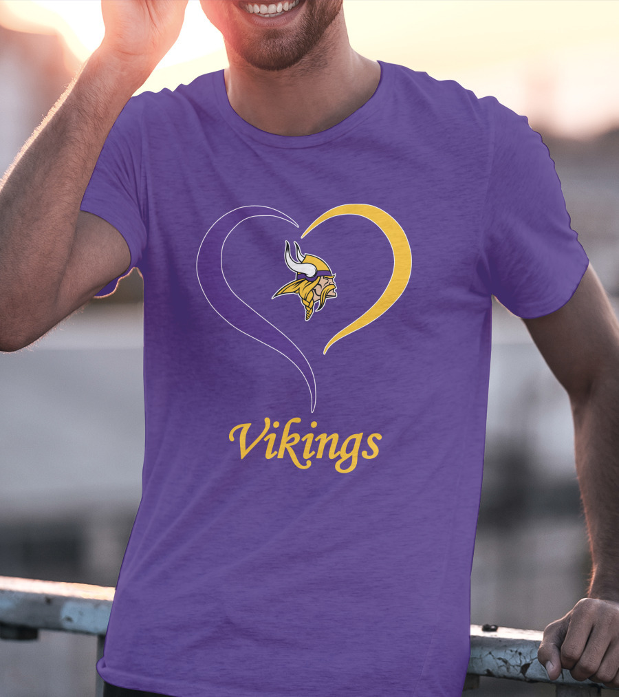Minnesota Vikings Heart Logo In My Heart T-Shirt