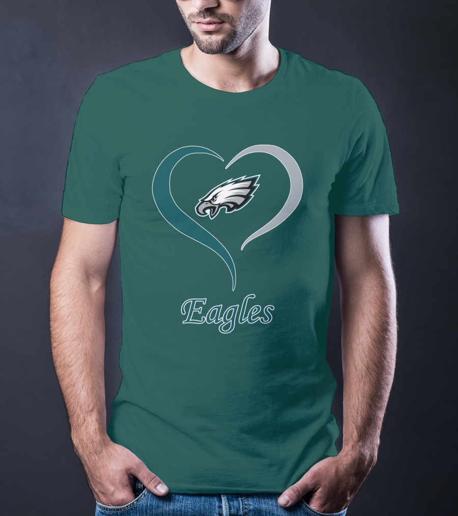 Eagles Heart Emblem With Philadelphia Iconic T-Shirt