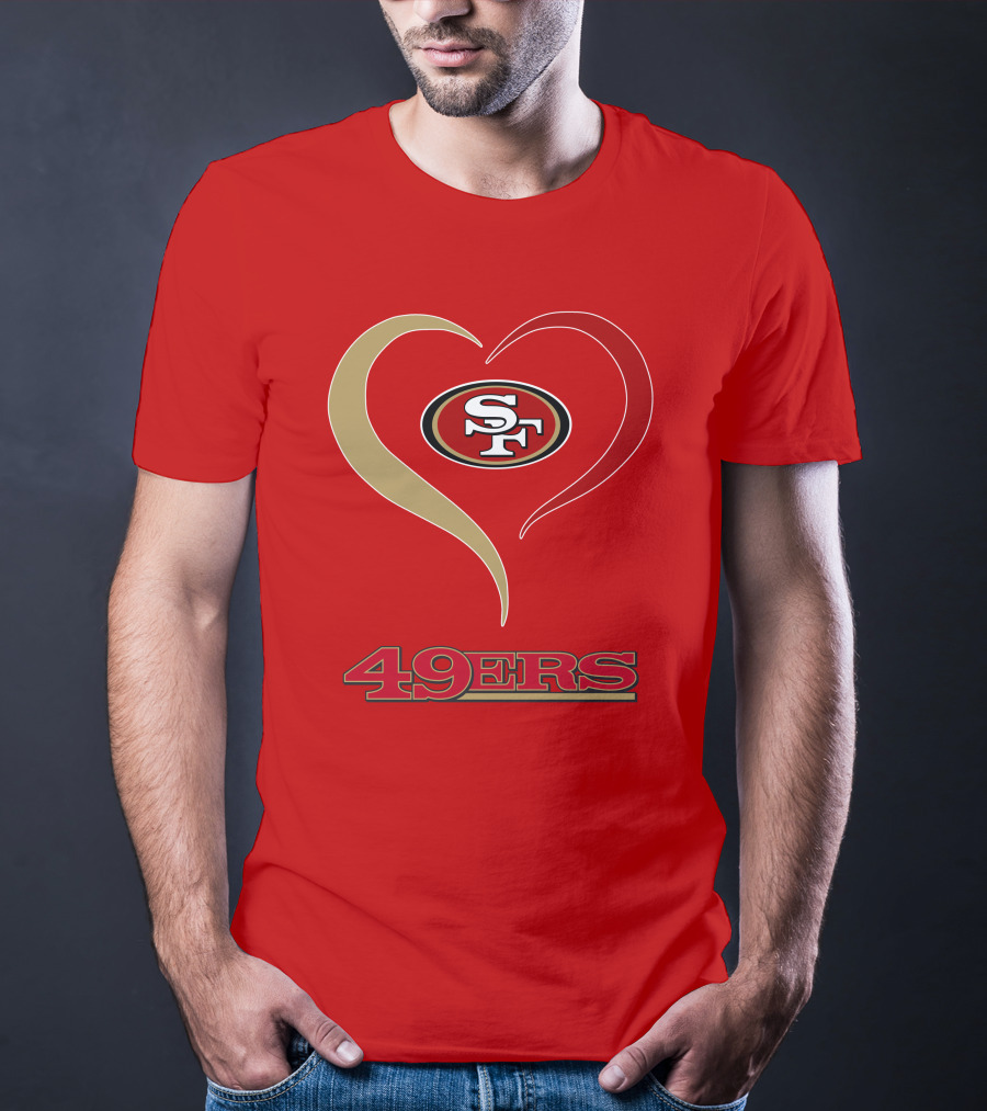 49ers Heart SF T-Shirt