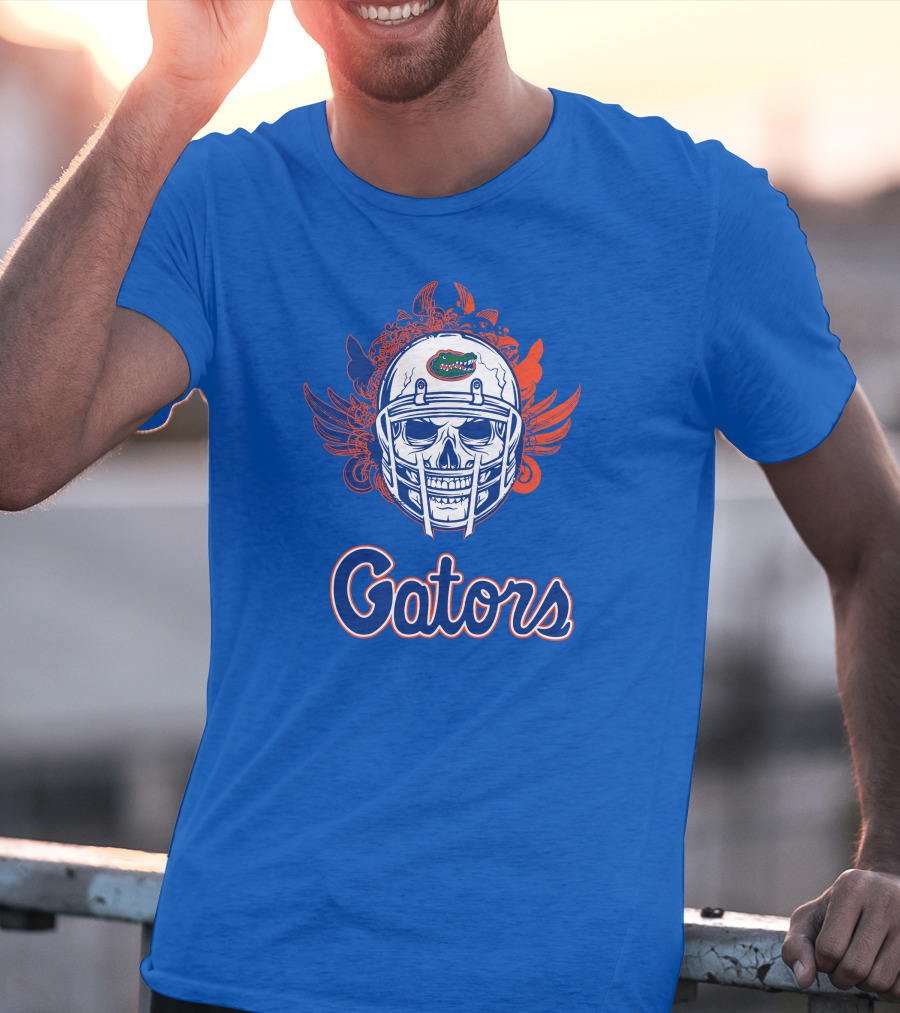 Gators Football Skull With Wings T-Shirt