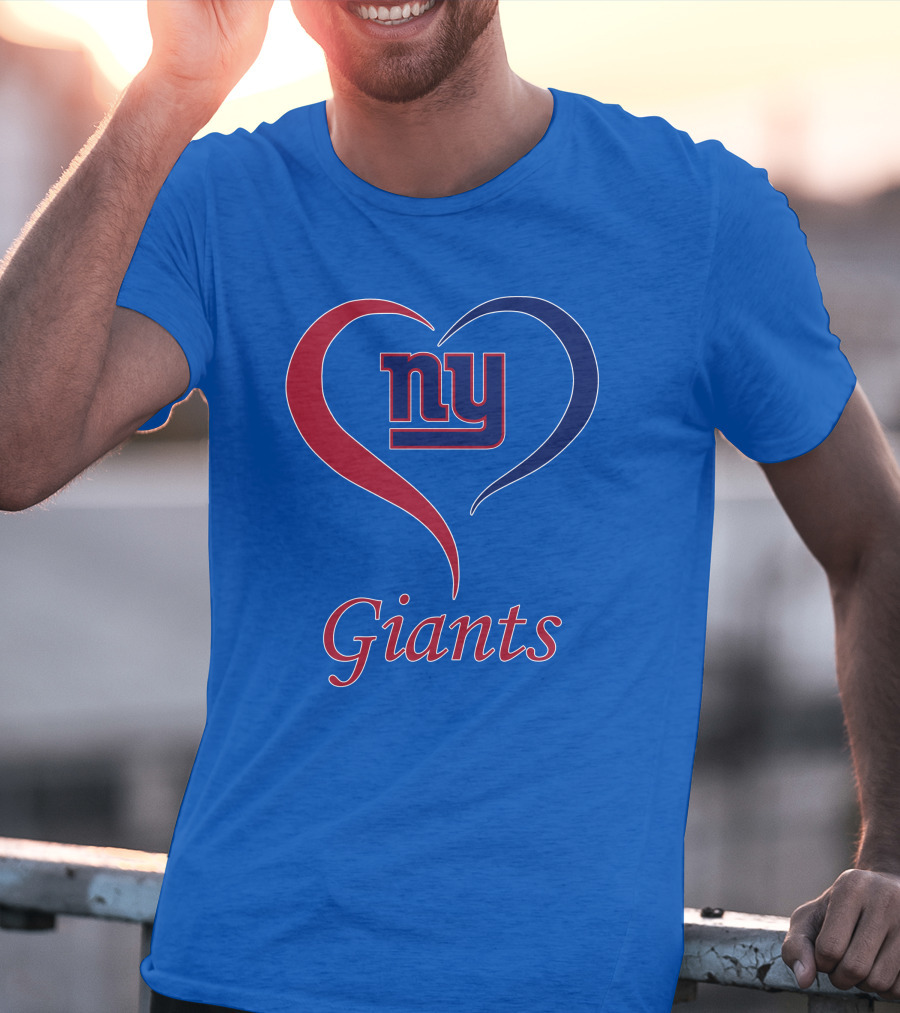 Ny Giants Heart Fan Love T-Shirt