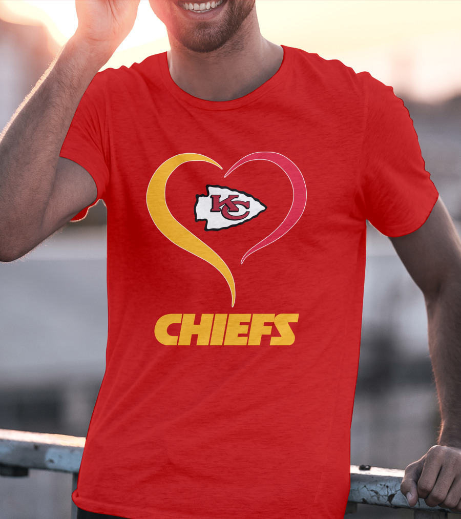 Kansas City Chiefs Heart Logo Chiefs T-Shirt
