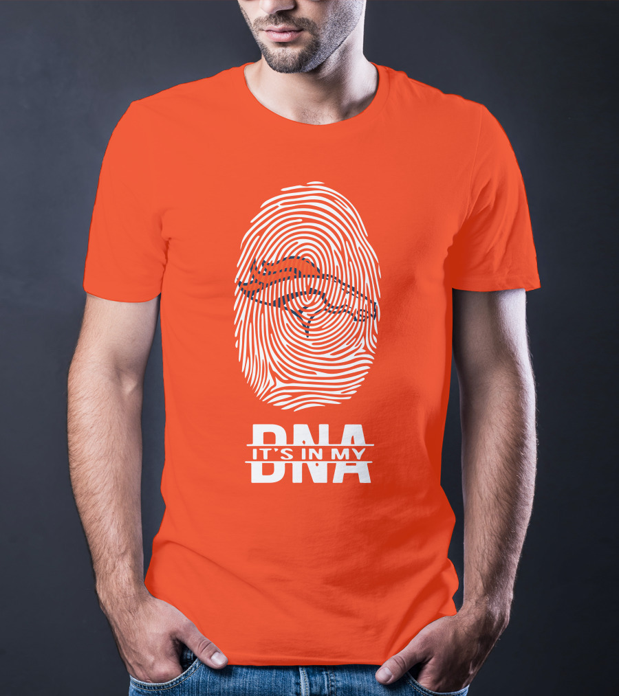 Denver Broncos DNA Fingerprint Emblem It's In My DNA T-Shirt