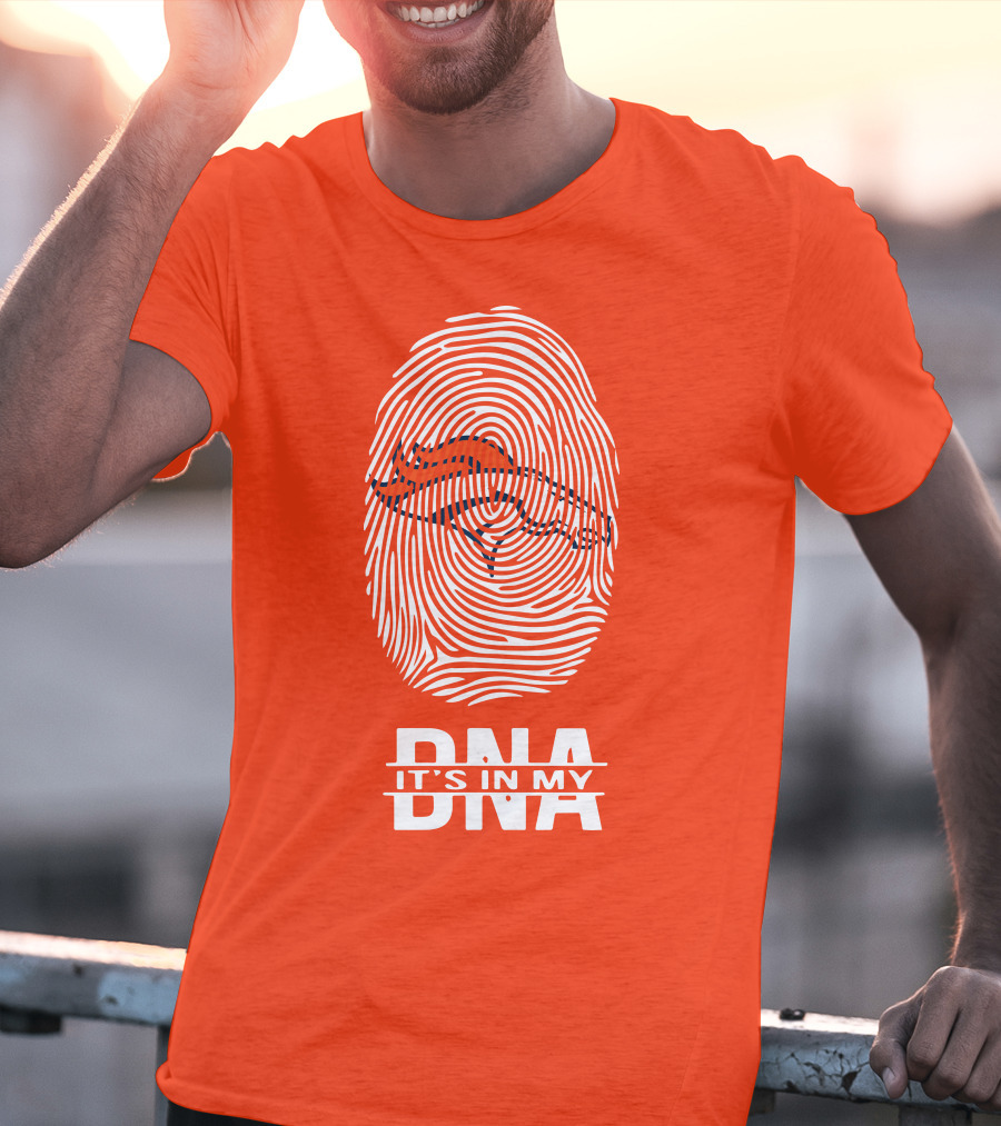 Denver Broncos DNA Fingerprint Emblem It's In My DNA T-Shirt