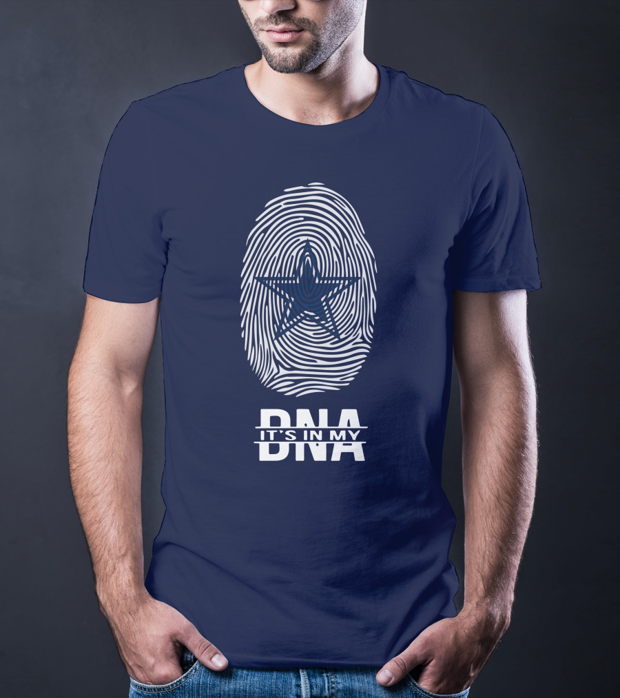Dallas Cowboys It's In My Dna Fingerprint Star T-Shirt