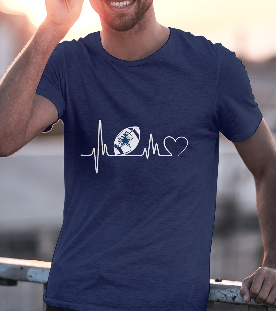 Dallas Cowboys Football Heartbeat T-Shirt