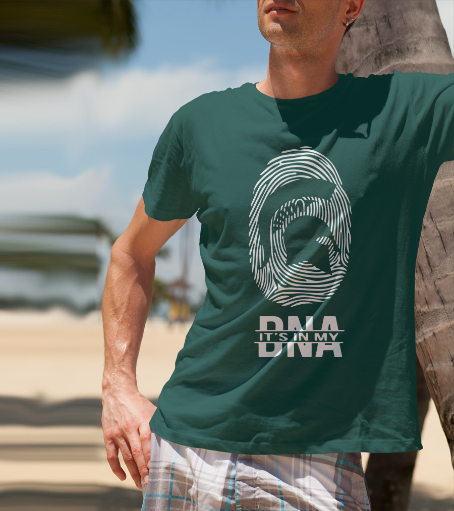 Michigan State Spartans Fingerprint It's In My DNA T-Shirt