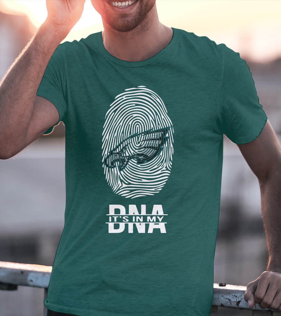 Philadelphia Eagles DNA It's In My DNA Fingerprint T-Shirt