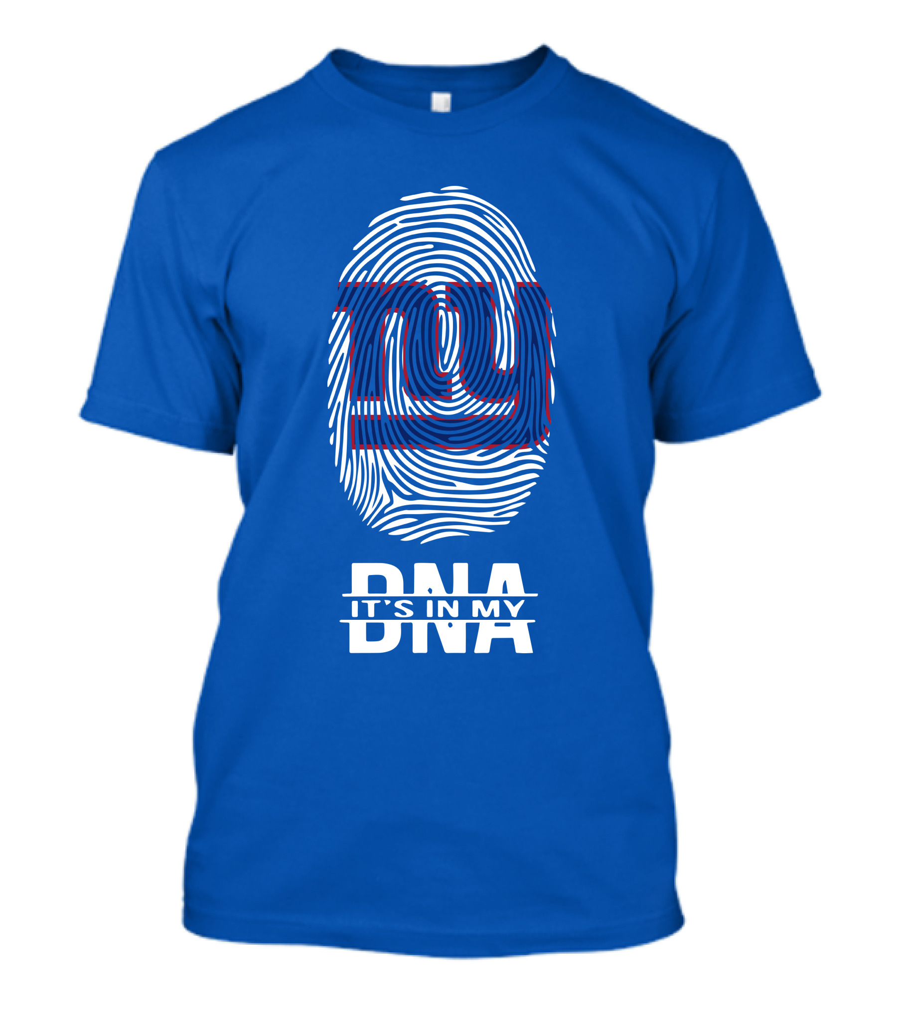 New York Giants Fingerprint Logo It's In My DNA T-Shirt