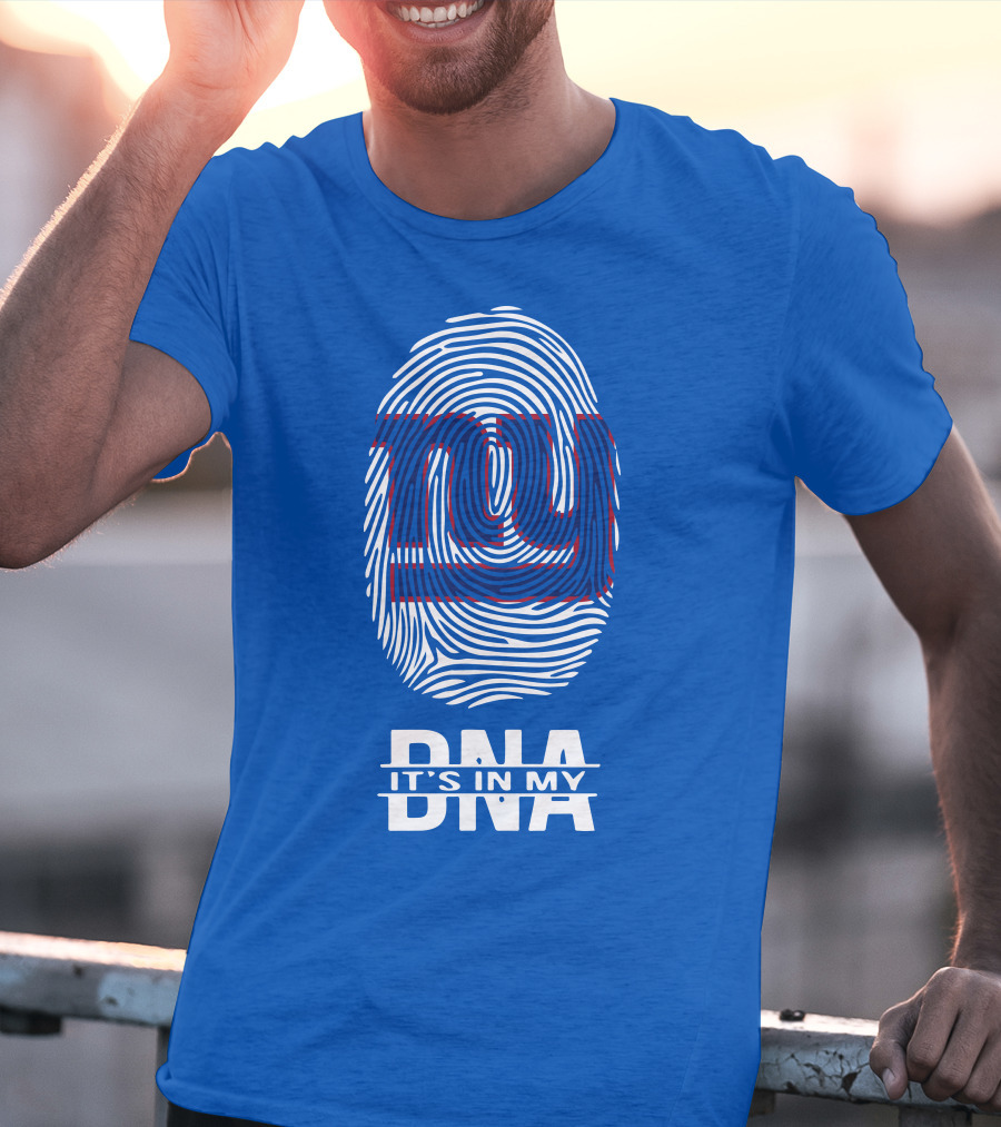 New York Giants Fingerprint Logo It's In My DNA T-Shirt