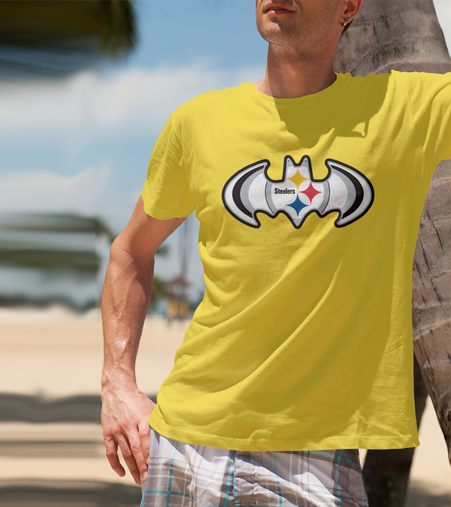 Steelers Batman Logo Pittsburgh Steelers Are Coming T-Shirt