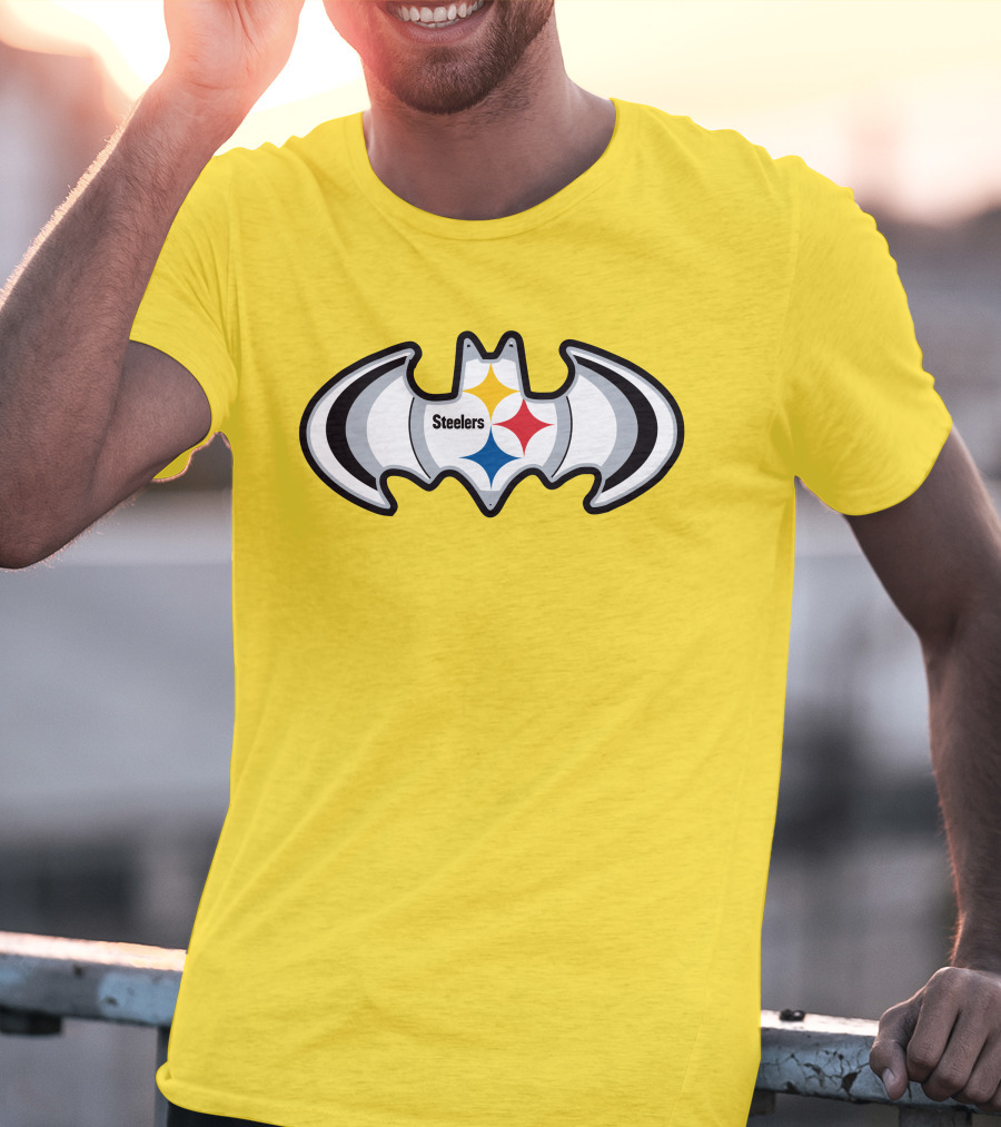 Steelers Batman Logo Pittsburgh Steelers Are Coming T-Shirt