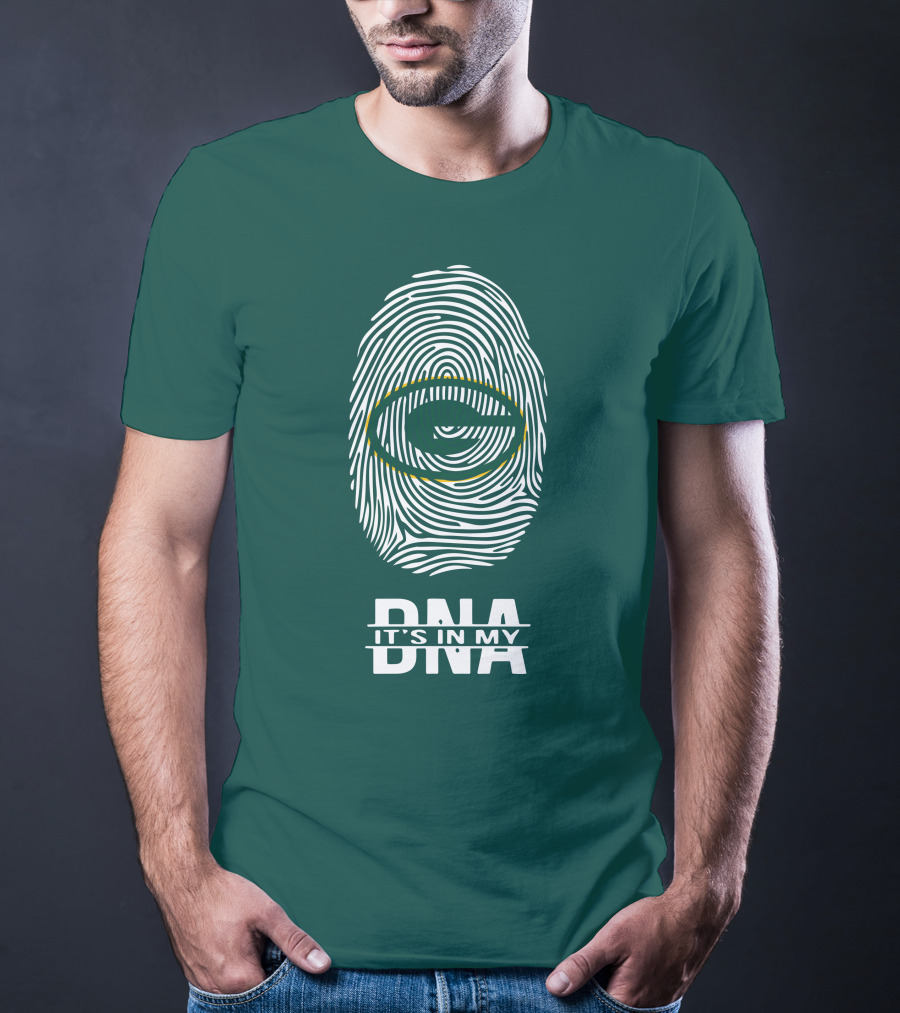 Green Bay Packers DNA It's In My DNA Fingerprint T-Shirt