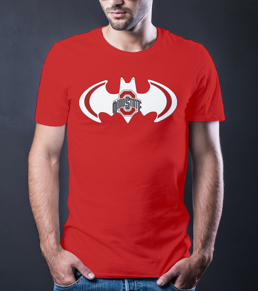 Ohio State Buckeyes Batman Concept T-Shirt