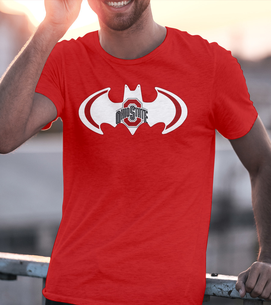Ohio State Buckeyes Batman Concept T-Shirt