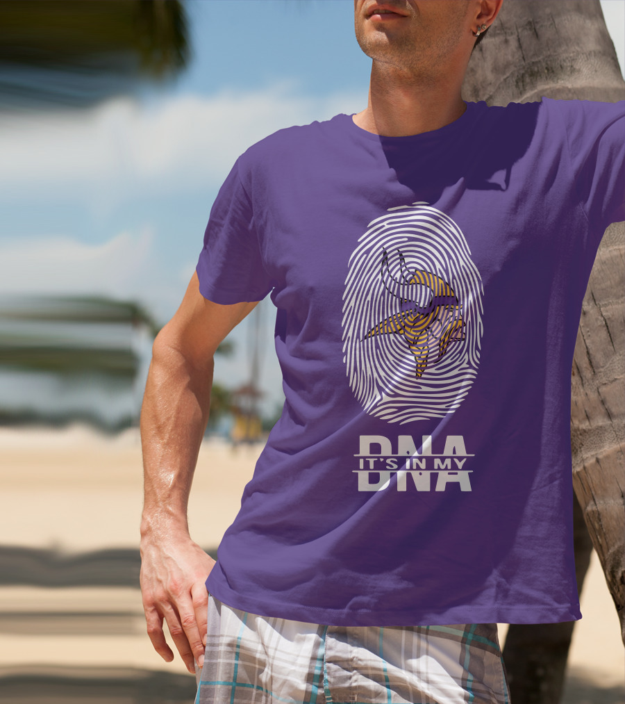Minnesota Vikings It's In My DNA Fingerprint T-Shirt